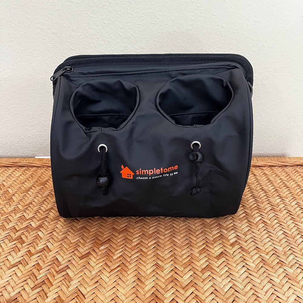 NEW Simpletome Travel Organizer - Luggage Drink Holder + Crossbody Bag